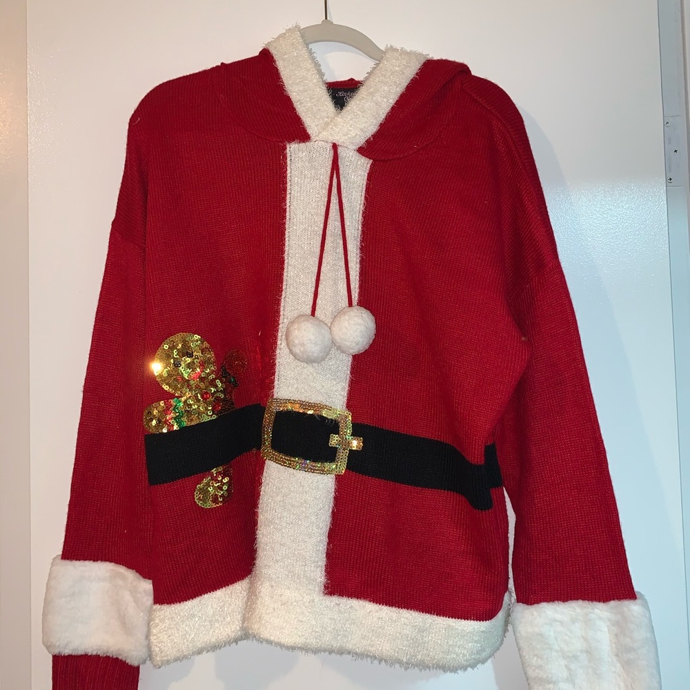 Christmas sweater with hoodie 🎅